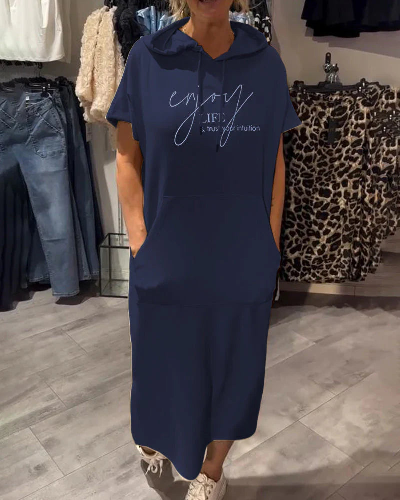 Casual Hoodie Šaty