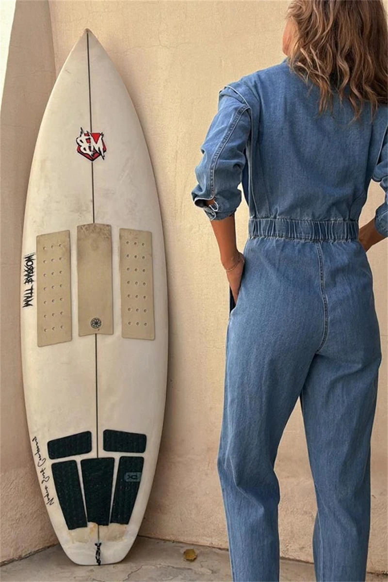 Streetwear Džínový Overal