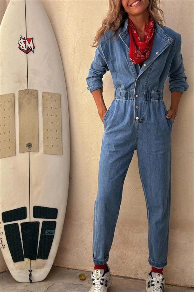 Streetwear Džínový Overal