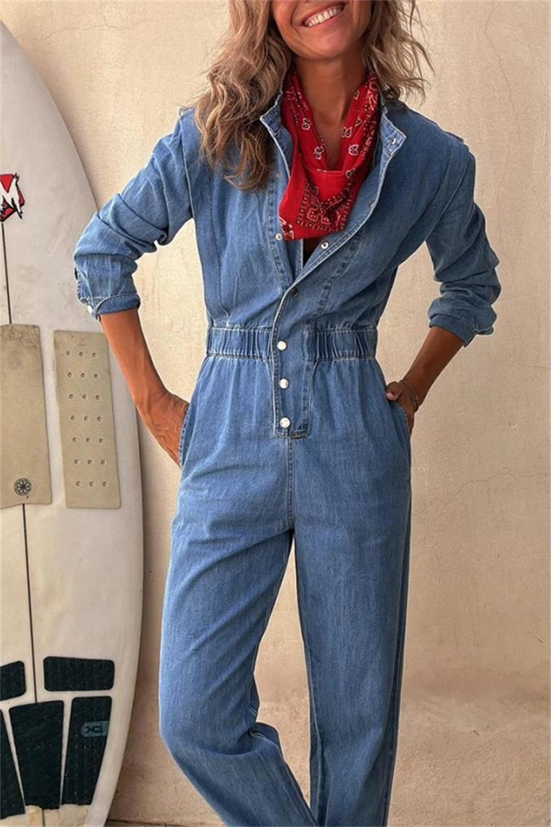 Streetwear Džínový Overal