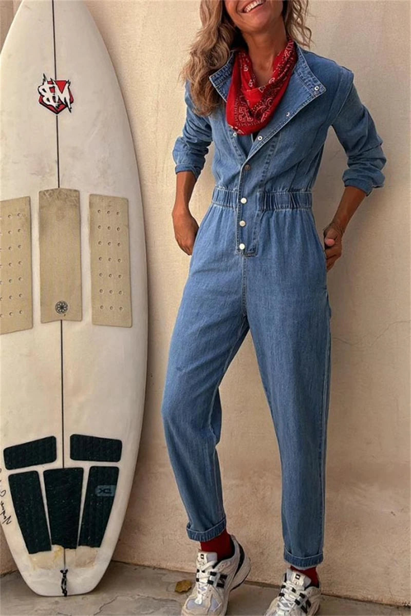 Streetwear Džínový Overal