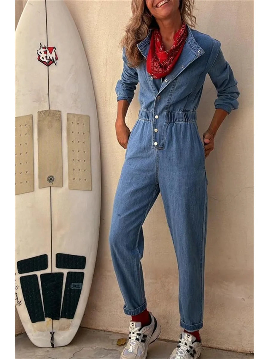 Streetwear Džínový Overal